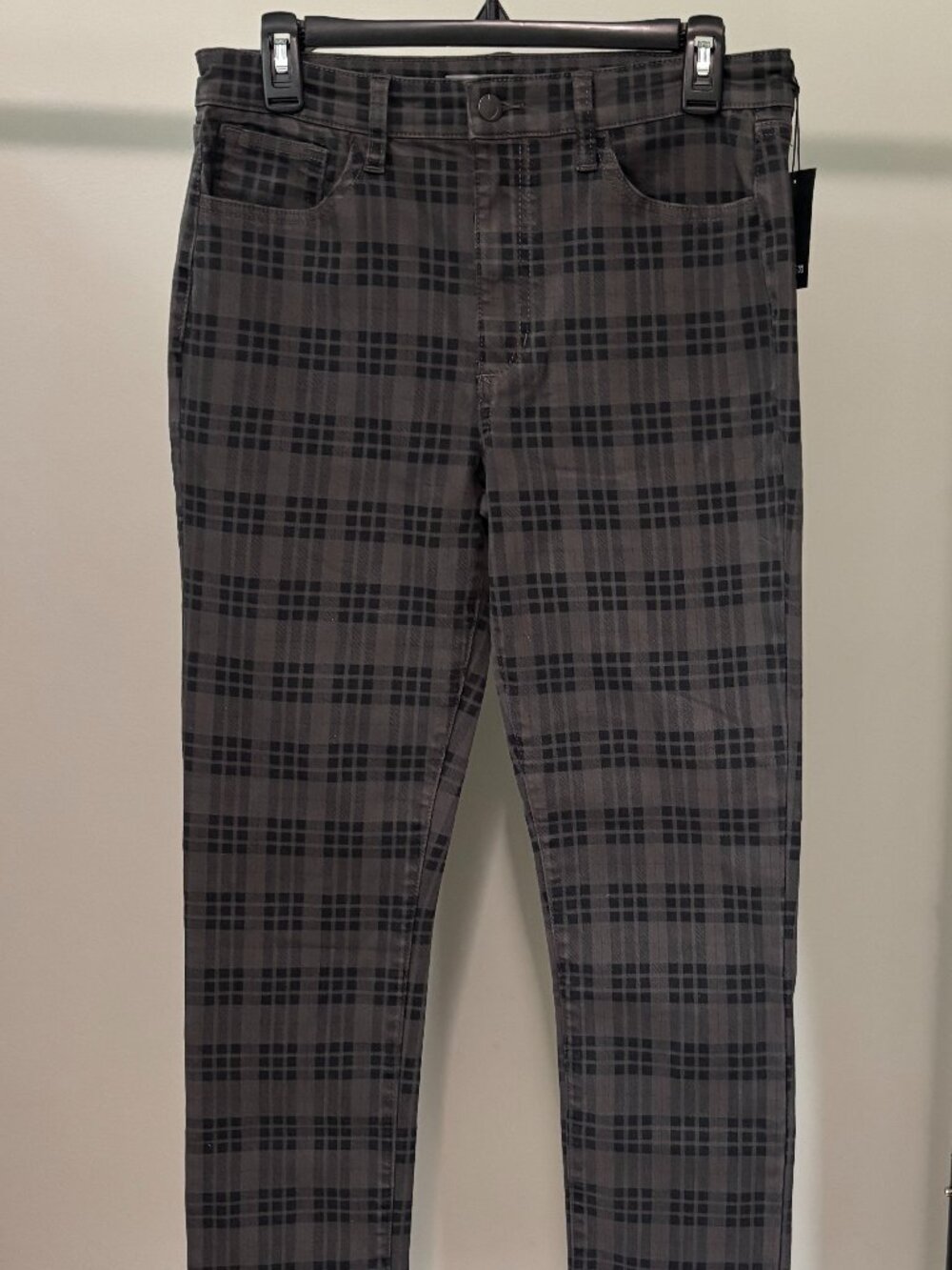 Joe's Jeans NWT Gray Plaid Skinny Jeans Size 28 NWT